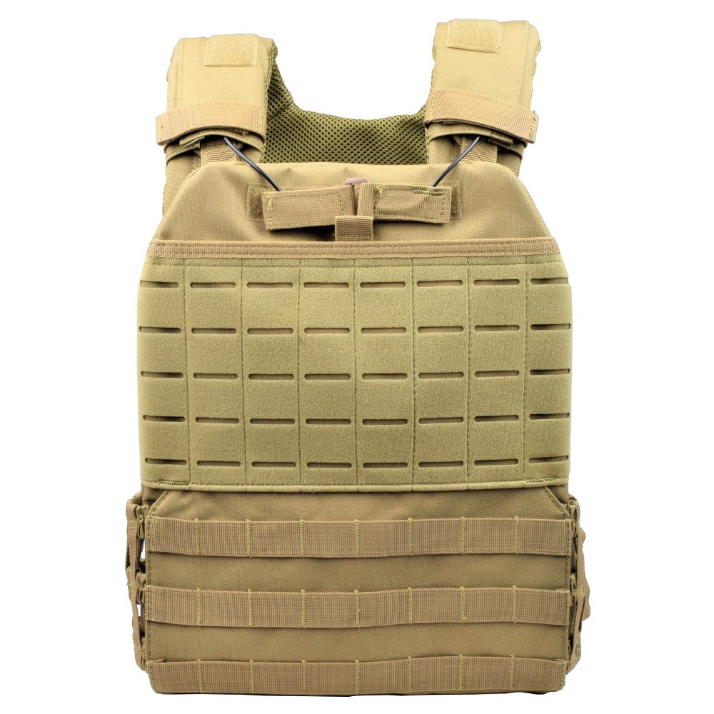 EXAGON TACTICAL VEST PLATE CARRIER TAN DARK EARTH (EX-VT473T)