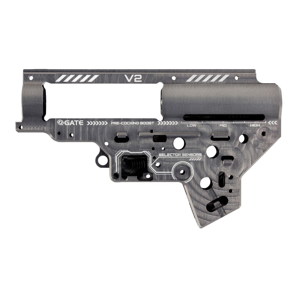 GATE CNC Aluminium Gearbox EON V2 ( 8 mm) - Gray