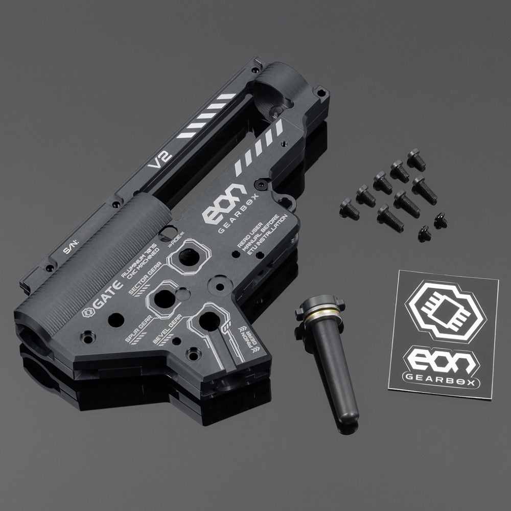 GATE CNC Aluminium Gearbox EON V2 ( 8 mm) - Gray
