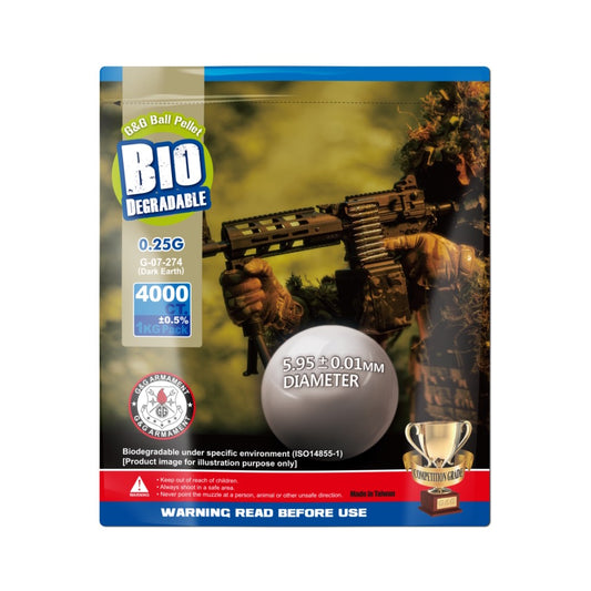 G&G PALLINI BIODEGRADABILI 0.25g DARK EARTH BUSTA 1Kg (G07274)