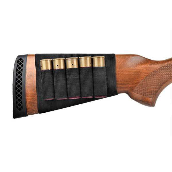 JS-TACTICAL TASCA GIBERNA PORTA CAL 12 DA POMPA ELASTICA NERA (PB580)