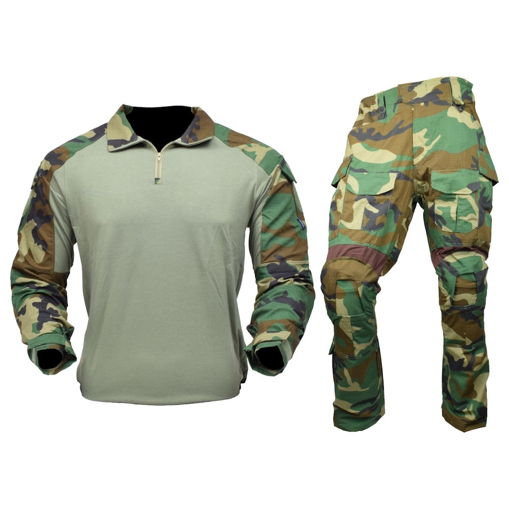 JS-TACTICAL MIMETICA COMBAT JS WARRIOR WOODLAND TAGLIA L (JSWAR-W-L)