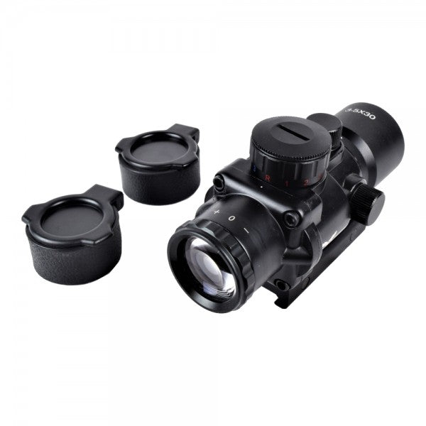 JS-TACTICAL OTTICA SHORT DOT COMPATTA LENTE 30mm ZOOM FISSO 3X NERA (JS-3.4X30)
