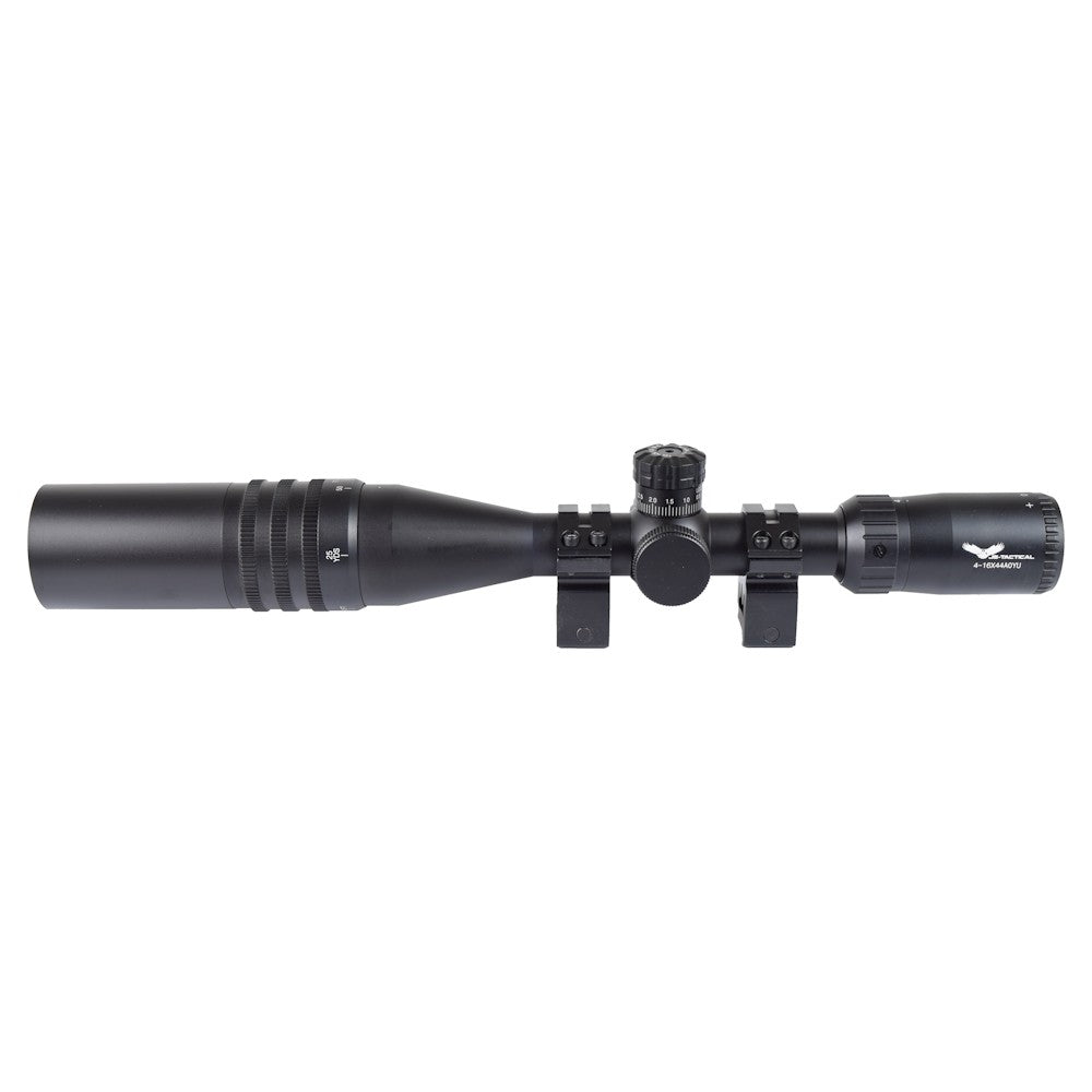 JS-TACTICAL OTTICA ILLUMINATA ZOOM 4-16X LENTE 44mm RETICOLO ILLUMINATO NERA (JS-4-16X44AOYU)
