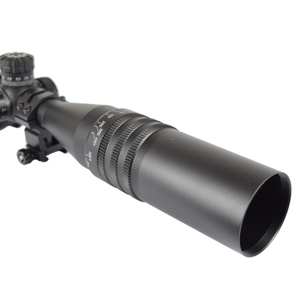 JS-TACTICAL OTTICA ILLUMINATA ZOOM 4-16X LENTE 44mm RETICOLO ILLUMINATO NERA (JS-4-16X44AOYU)