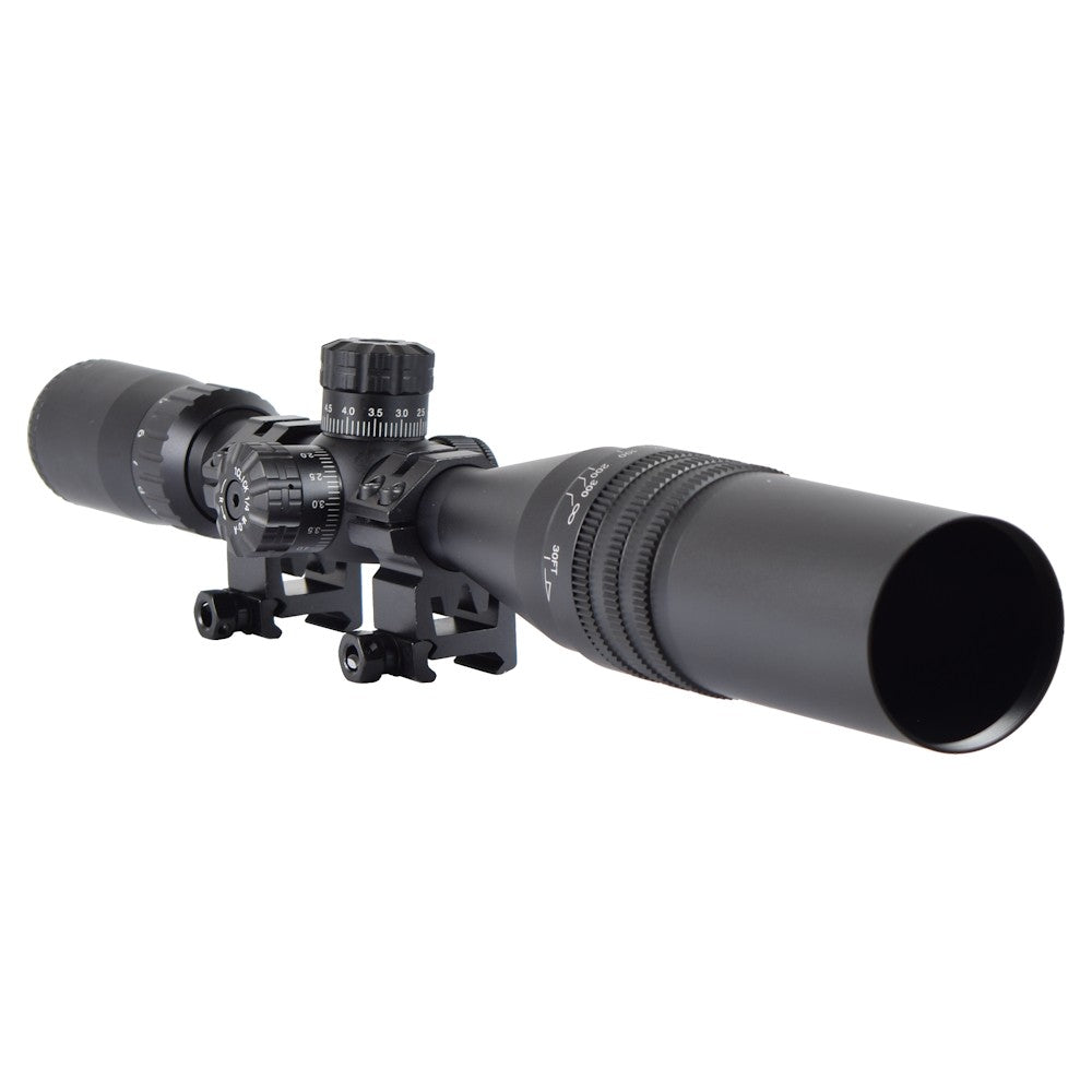 JS-TACTICAL OTTICA ILLUMINATA ZOOM 4-16X LENTE 44mm RETICOLO ILLUMINATO NERA (JS-4-16X44AOYU)