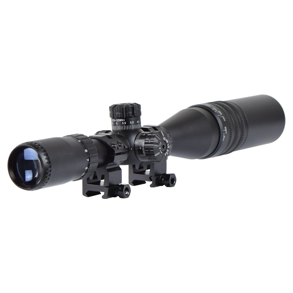JS-TACTICAL OTTICA ILLUMINATA ZOOM 4-16X LENTE 44mm RETICOLO ILLUMINATO NERA (JS-4-16X44AOYU)