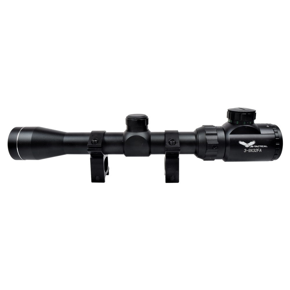 JS-TACTICAL OTTICA LENTE 32mm ZOOM 3-9X IN ALLUMINIO NERA (JS-3-9X32FA)