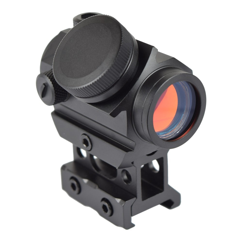 JS-TACTICAL RED DOT SIGHT CON RIALZO SLIM DA 1" E BATTERIA INTEGRATA NERO (JS-M1KC)