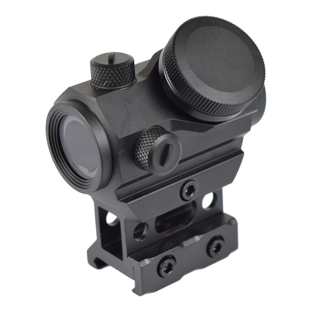JS-TACTICAL RED DOT SIGHT CON RIALZO SLIM DA 1" E BATTERIA INTEGRATA NERO (JS-M1KC)