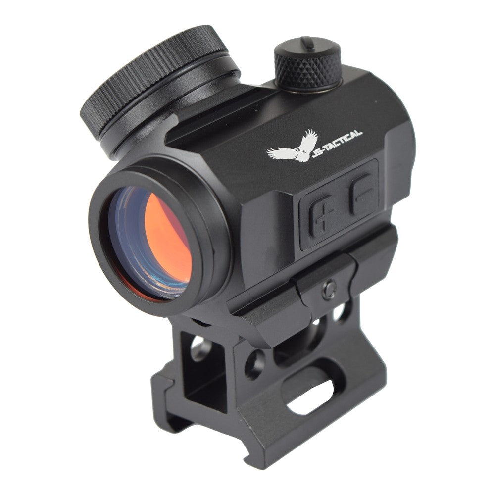 JS-TACTICAL RED DOT SIGHT CON RIALZO SLIM DA 1" E BATTERIA INTEGRATA NERO (JS-M1KC)