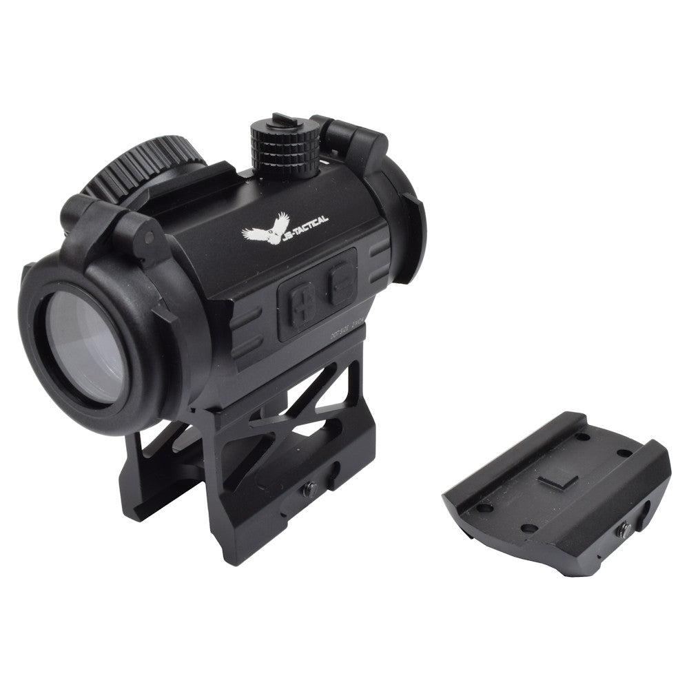 JS-TACTICAL RED DOT SIGHT CON RIALZO 1" SKELETON MOUNT NERO (JS-BD01)
