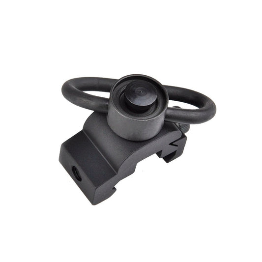 METAL GANCIO CINGHIA QD CON ATTACCO PER SLITTE 20mm NERO (ME4006-B)