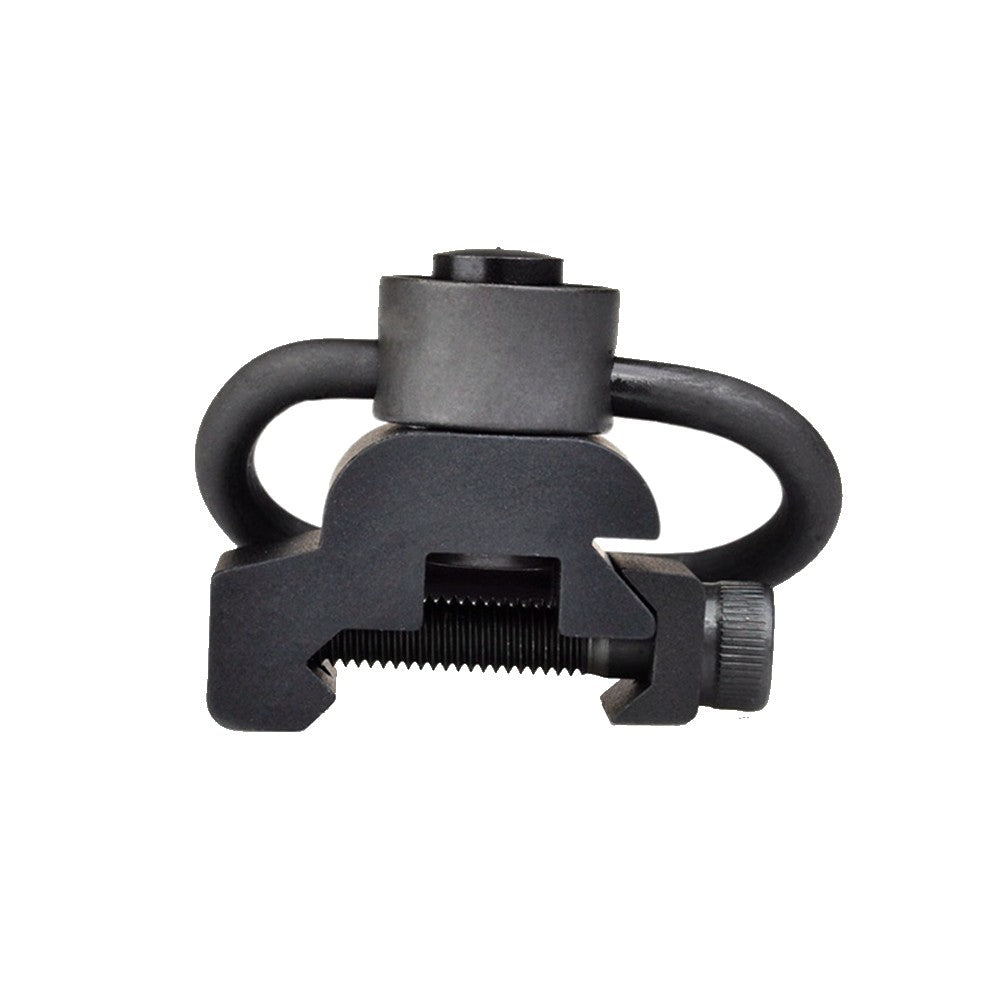 METAL GANCIO CINGHIA QD CON ATTACCO PER SLITTE 20mm NERO (ME4006-B)