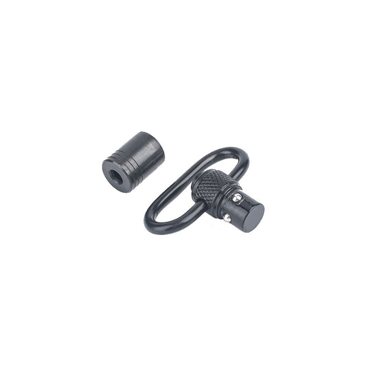 METAL GANCIO CINGHIA QD IN ALLUMINIO NERO (ME4009-B)
