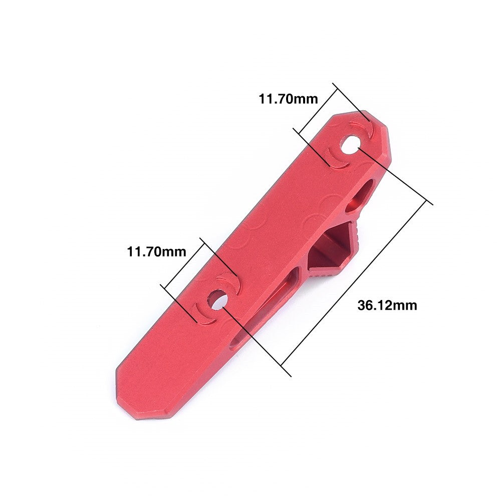 METAL GRIP HAND-STOP PER KEYMOD / M-LOK IN METALLO ROSSA (ME6087-RED)