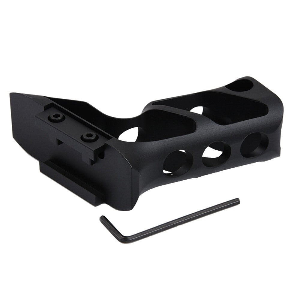 METAL IMPUGNATURA GRIP ANGOLATA PER SLITTE STANDARD 20mm FORT IN METALLONERA (ME6005-B)