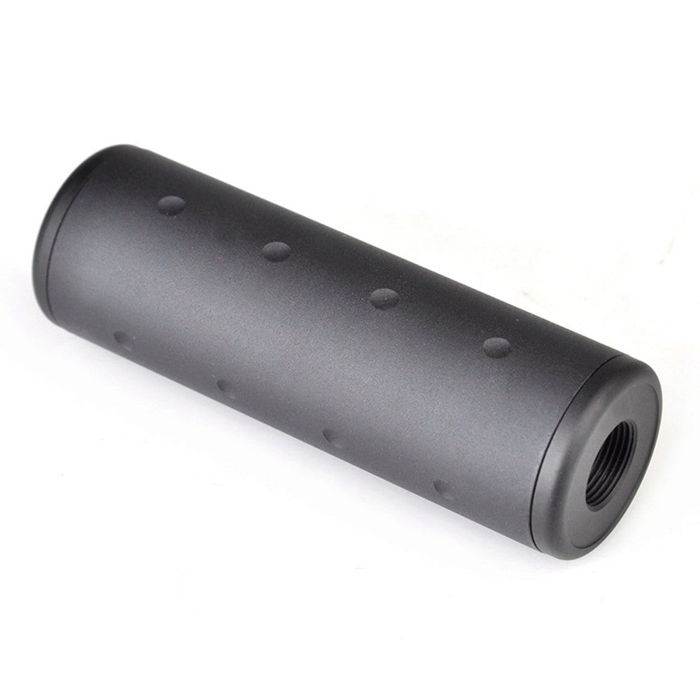 METAL SILENZIATORE SKULL VERSIONE 98 X 31 mm NERO (ME2017-B)