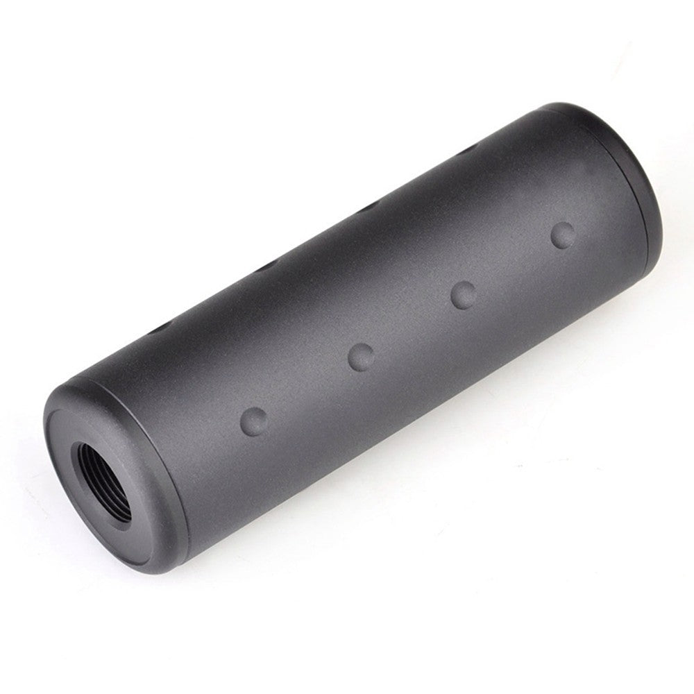 METAL SILENZIATORE SKULL VERSIONE 98 X 31 mm NERO (ME2017-B)