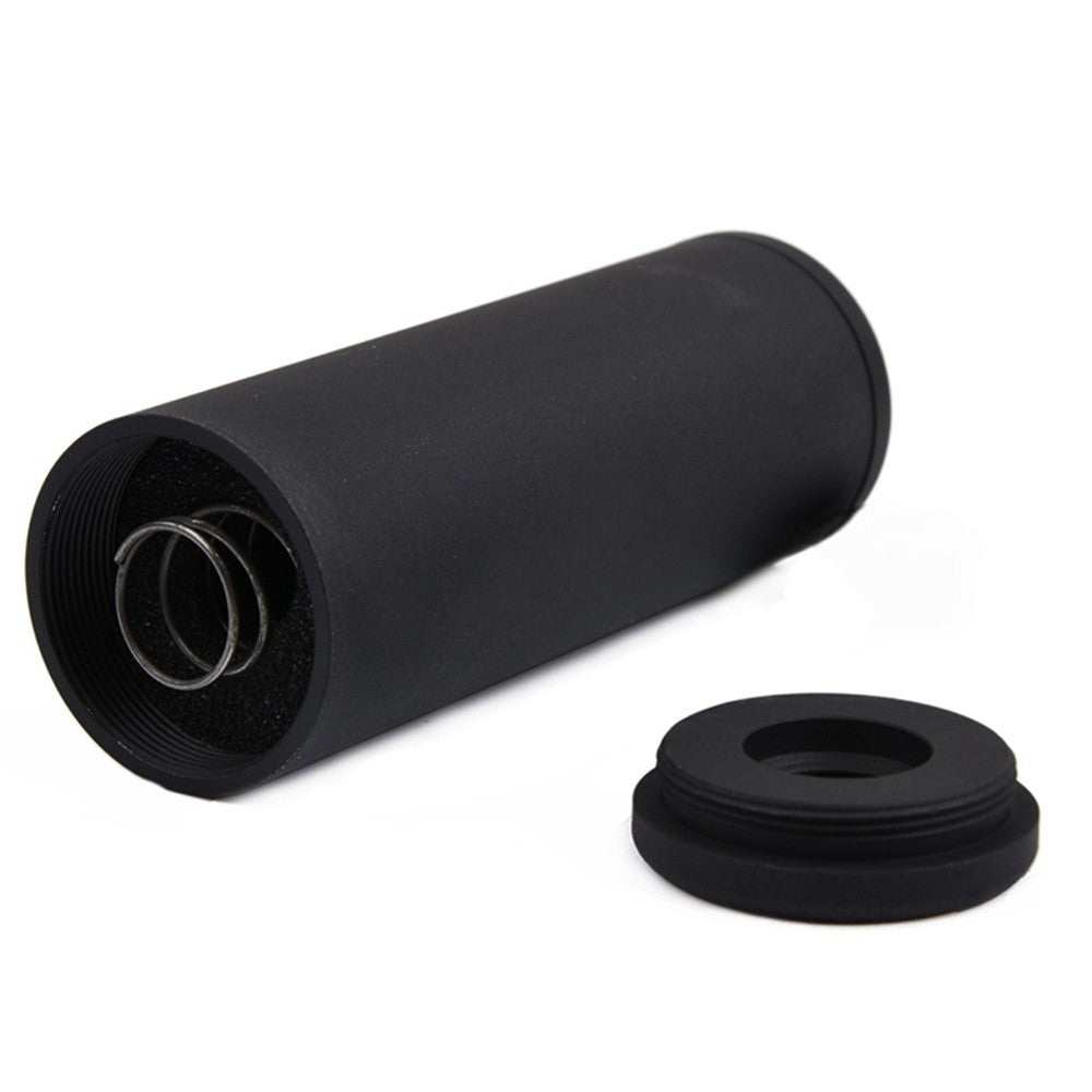 METAL SILENZIATORE CORTO SMOOTH STYLE VERSIONE 100X35 IN METALLO NERO (ME2020-B)
