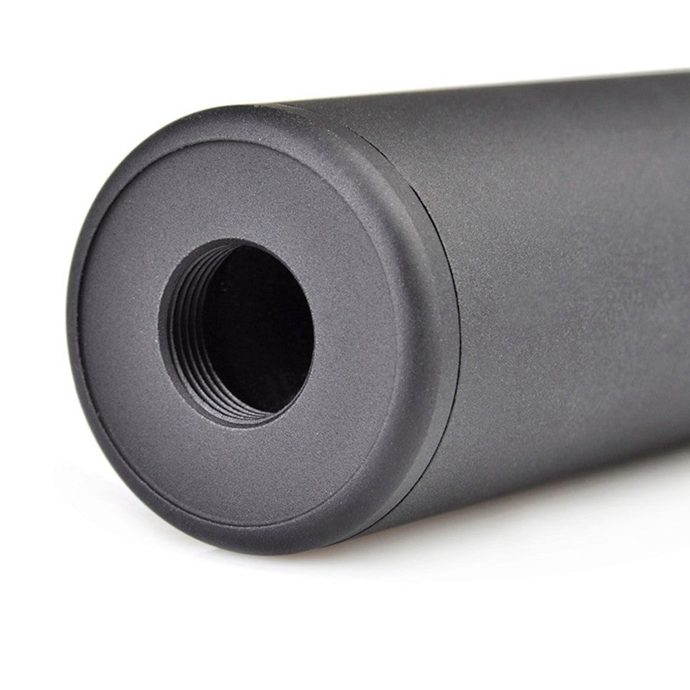 METAL SILENZIATORE SMOOTH STYLE VERSIONE 130X35 IN METALLO NERO (ME2019-B)