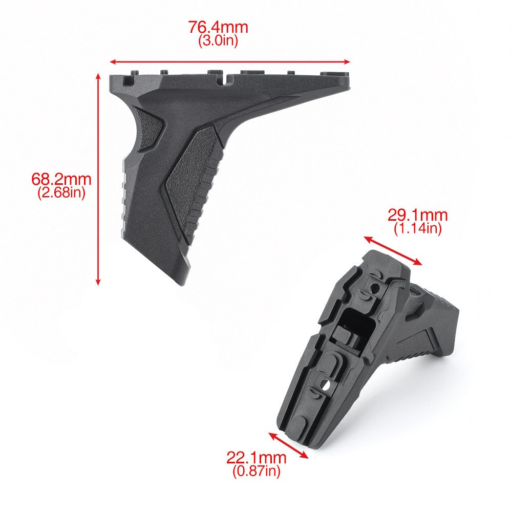 MP LINK ANGLED HAND STOP PER SISTEMI M-LOK/KEYMOD NERO (MP1008-B)