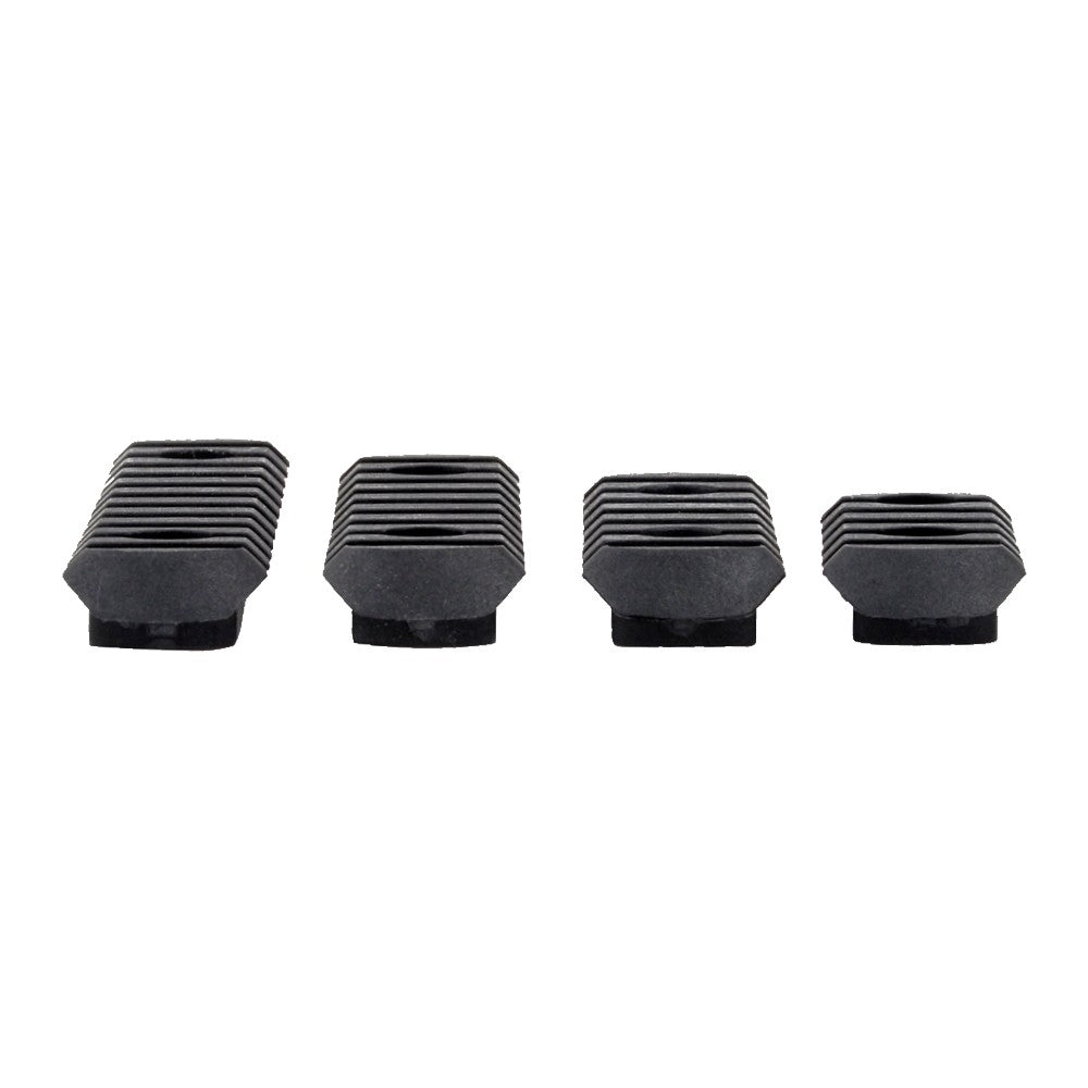 MP SET 4 SLITTE 20mm IN POLIMERO PER PARAMANI MOE NERO (MP2012-B)