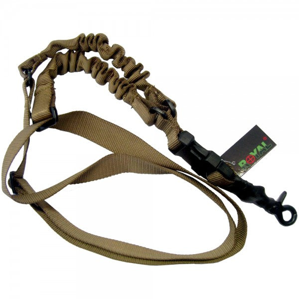 ROYAL CINGHIA BUNGEE FUCILE CON MOSCHETTONE A 1 PUNTO TAN (RP-1009-T)