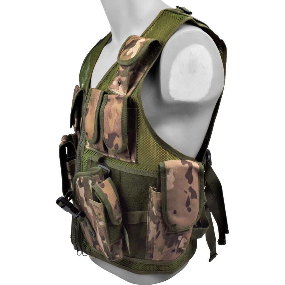 ROYAL TATTICO MULTI TASCA TACTICAL VEST MULTICAM (06557)