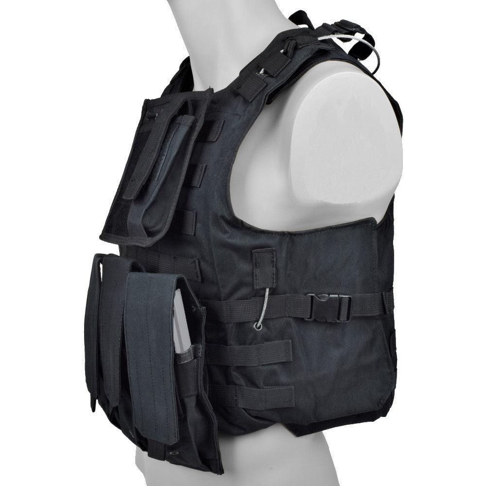 ROYAL GILET CLASSICO TACTICAL VEST NERO (VT-1104B)