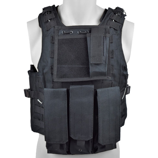 ROYAL GILET CLASSICO TACTICAL VEST NERO (VT-1104B)