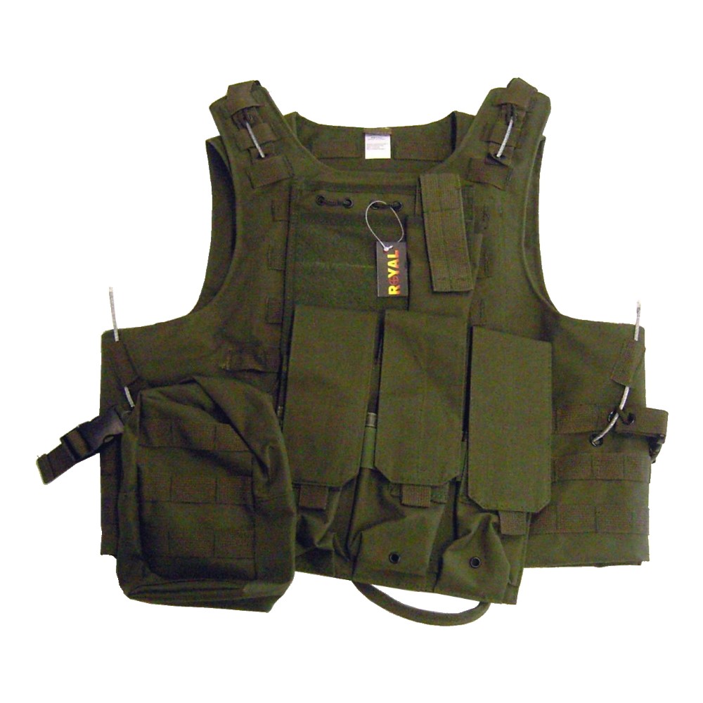 ROYAL TACTICAL VEST PLATE CARRIER CIRAS VERDE OLIVE DRAB (RP-81V)