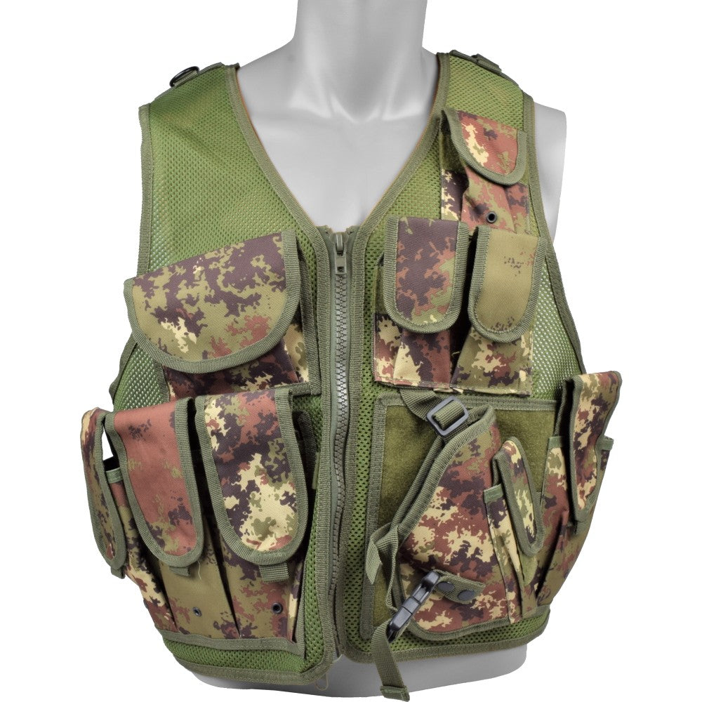 ROYAL TATTICO MULTI TASCA TACTICAL VEST VEGETATO ITALIANO (06557TC)