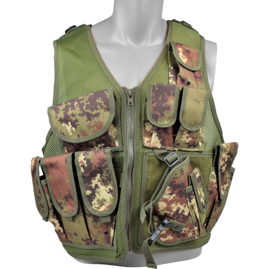 ROYAL TATTICO MULTI TASCA TACTICAL VEST VEGETATO ITALIANO (06557TC)