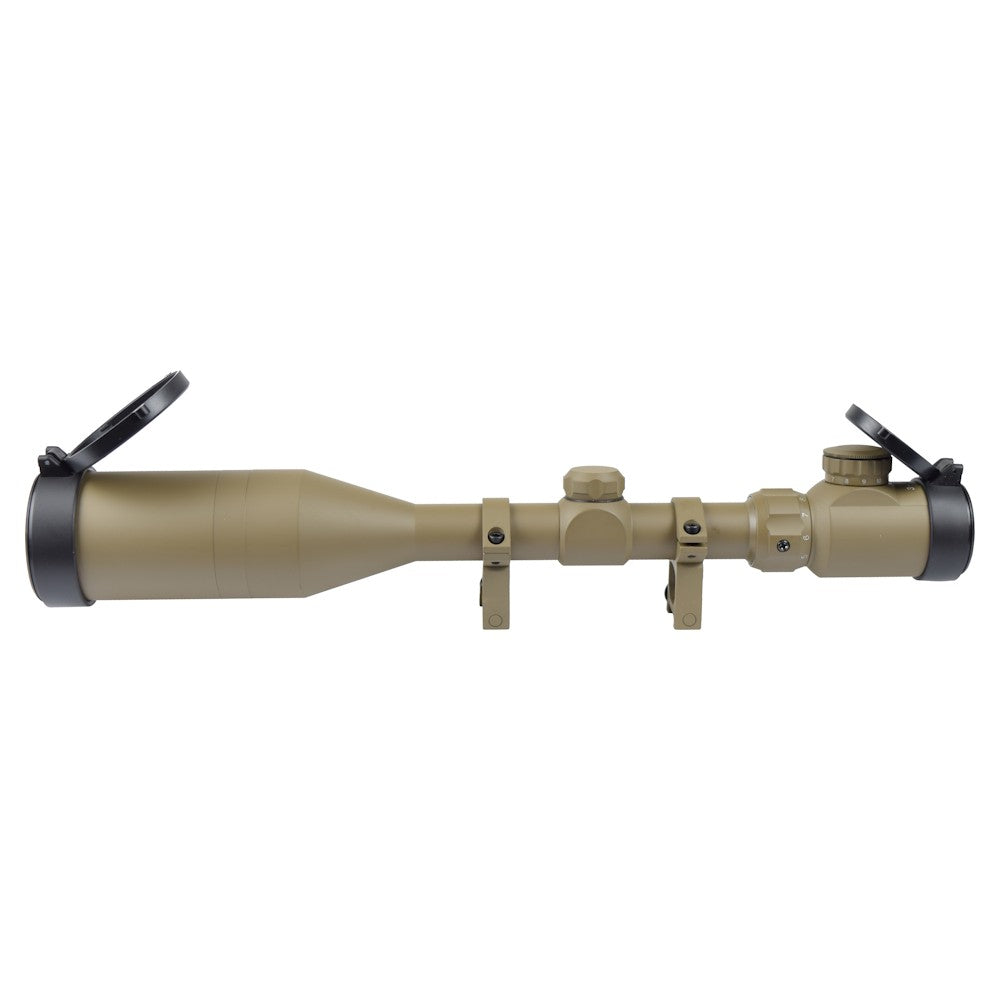 SNOW WOLF OTTICA ILLUMINATA ZOOM 3X-9X LENTE 50mm TAN (SW-0220)