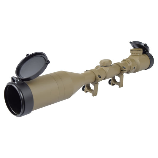 SNOW WOLF OTTICA ILLUMINATA ZOOM 3X-9X LENTE 50mm TAN (SW-0220)