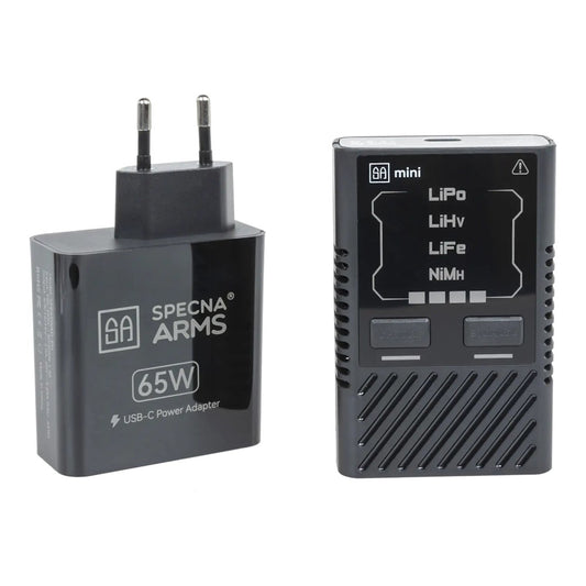 SPECNA ARMS MINI CARICA BATTERIE LI-PO/LI-FE/NI-MH USB-C CON ALIMENTATORE 65W (SPE-07-043798)