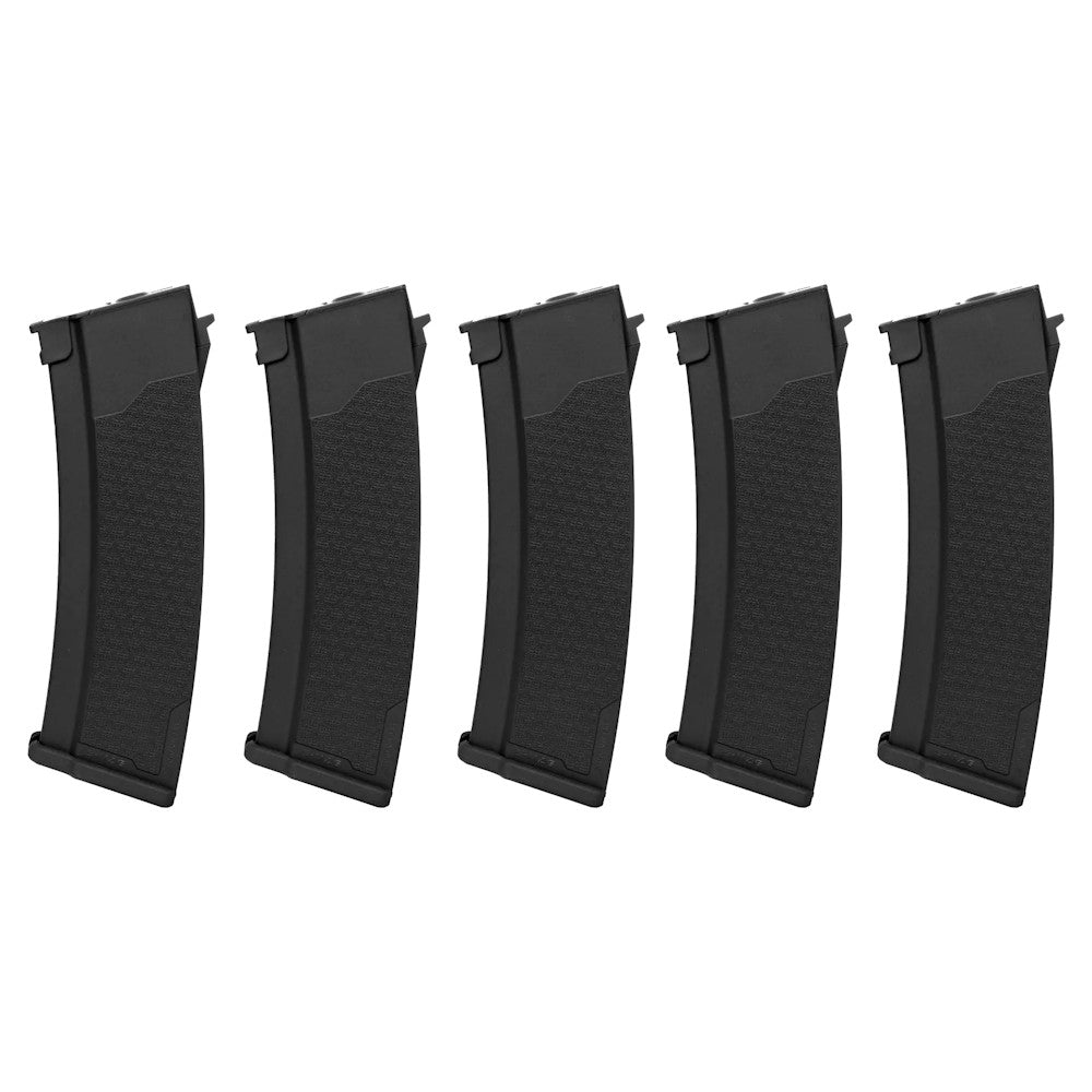 SPECNA ARMS SET 5x CARICATORI MAGGIORATI HI-CAP S-MAG 380 COLPI PER SERIE AK J NERO (SPE-05-032796)
