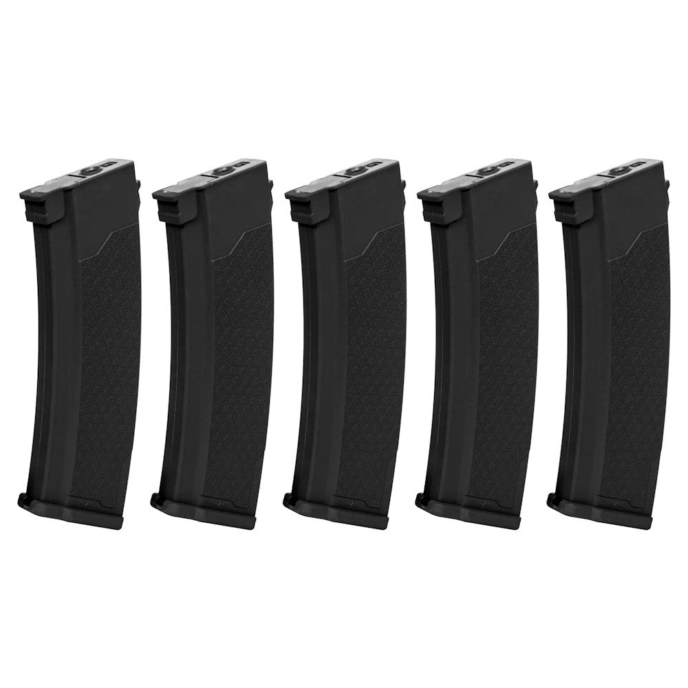 SPECNA ARMS SET 5x CARICATORI MAGGIORATI HI-CAP S-MAG 380 COLPI PER SERIE AK J NERO (SPE-05-032796)