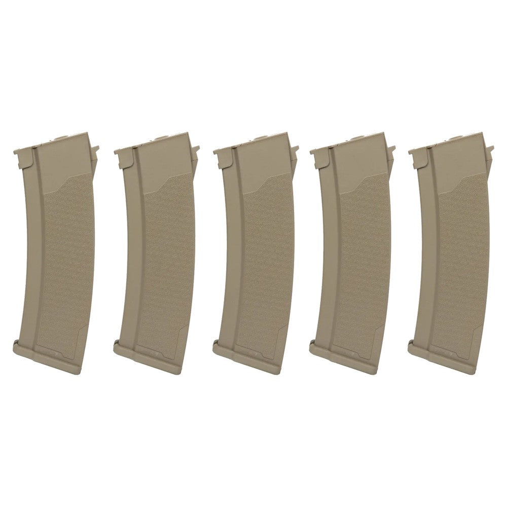 SPECNA ARMS SET 5x CARICATORI MAGGIORATI  HI-CAP S-MAG 380 COLPI PER SERIE AK J TAN (SPE-05-032797)