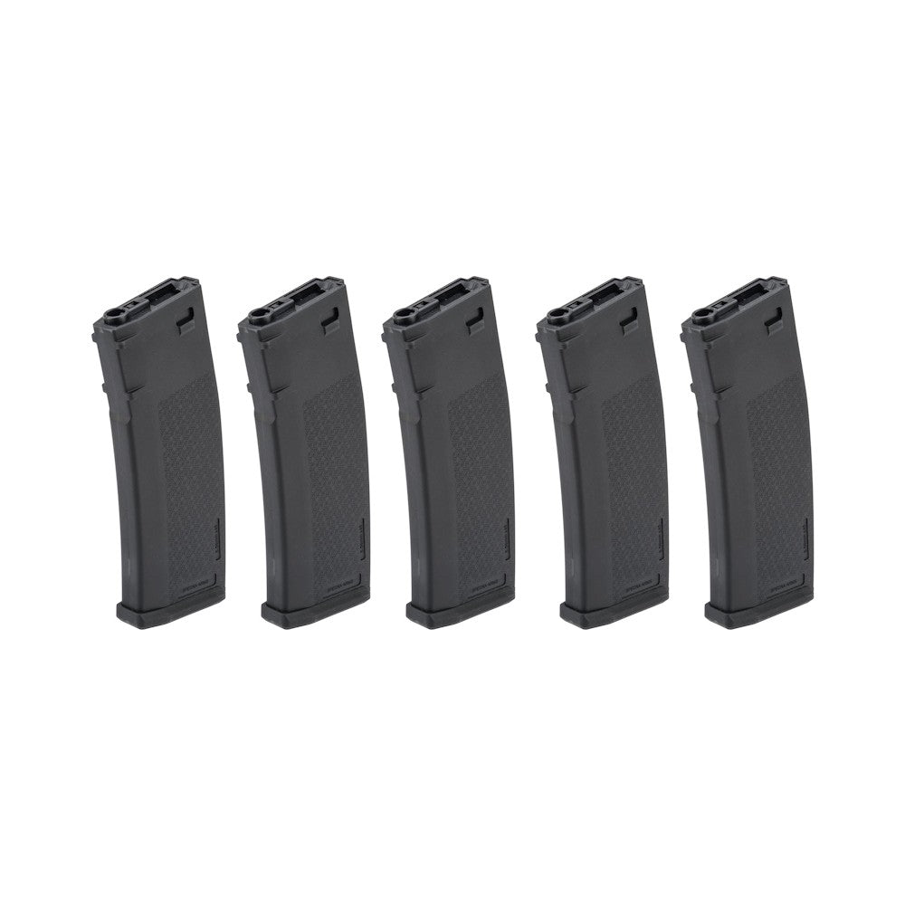 SPECNA ARMS SET 5x CARICATORI MAGGIORATI HI-CAP S-MAG 380 COLPI PER SERIE M4 / M16 NERO (SPE-05-025724)
