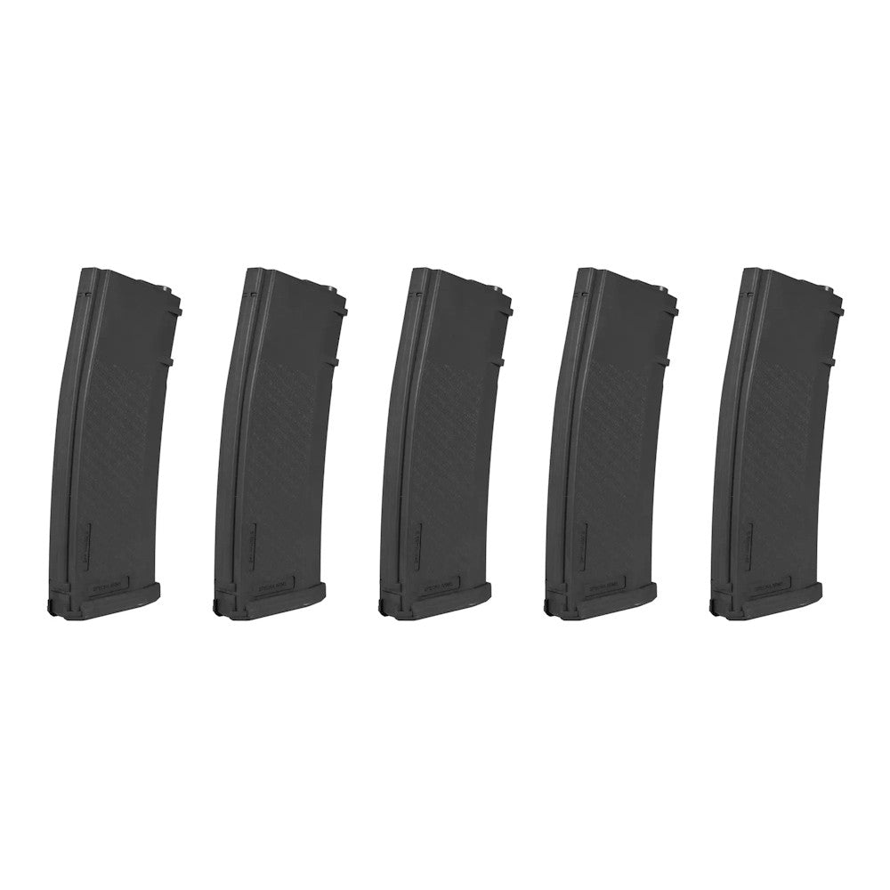 SPECNA ARMS SET 5x CARICATORI MONOFILARI MID-CAP S-MAG 125 COLPI PER SERIE M4 / M16 NERO (SPE-05-025718)