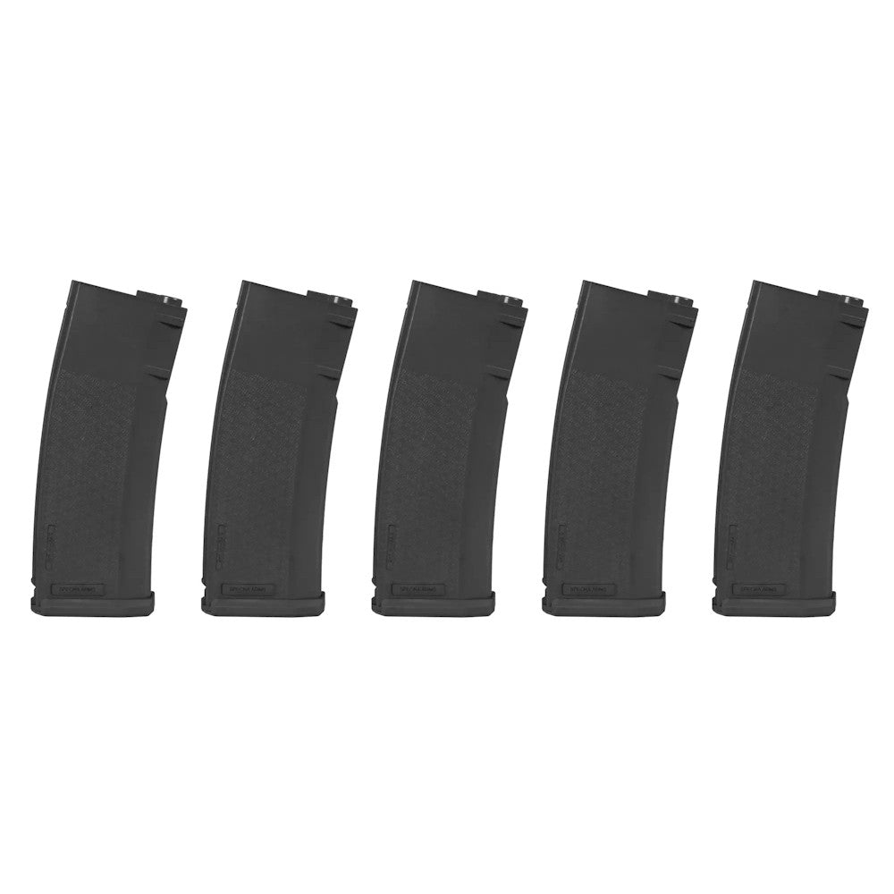 SPECNA ARMS SET 5x CARICATORI MONOFILARI MID-CAP S-MAG 125 COLPI PER SERIE M4 / M16 NERO (SPE-05-025718)