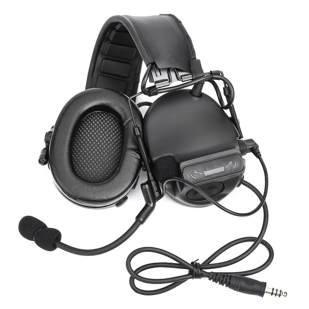 WADSN CUFFIE E MICROFONO CON RIDUZIONE ATTIVA DEL RUMORE NERO (WZ221-B)