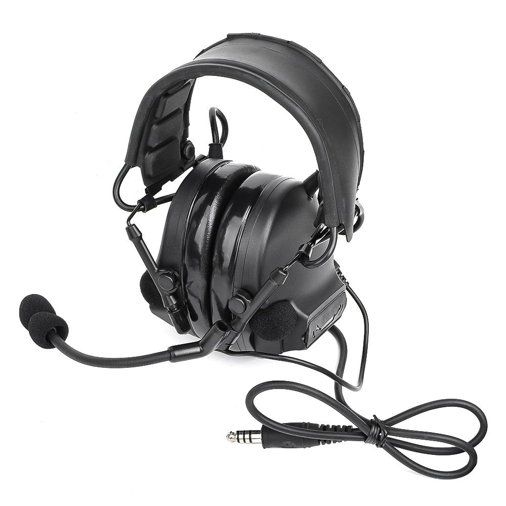 WADSN CUFFIE E MICROFONO CON RIDUZIONE ATTIVA DEL RUMORE NERO (WZ221-B)