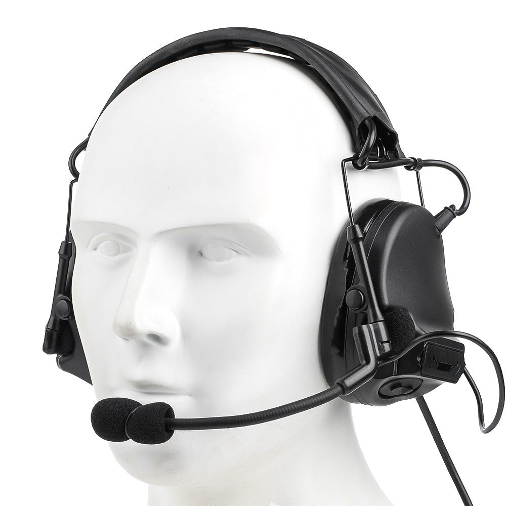 WADSN CUFFIE E MICROFONO CON RIDUZIONE ATTIVA DEL RUMORE NERO (WZ221-B)