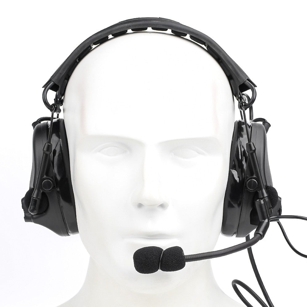 WADSN CUFFIE E MICROFONO CON RIDUZIONE ATTIVA DEL RUMORE NERO (WZ221-B)