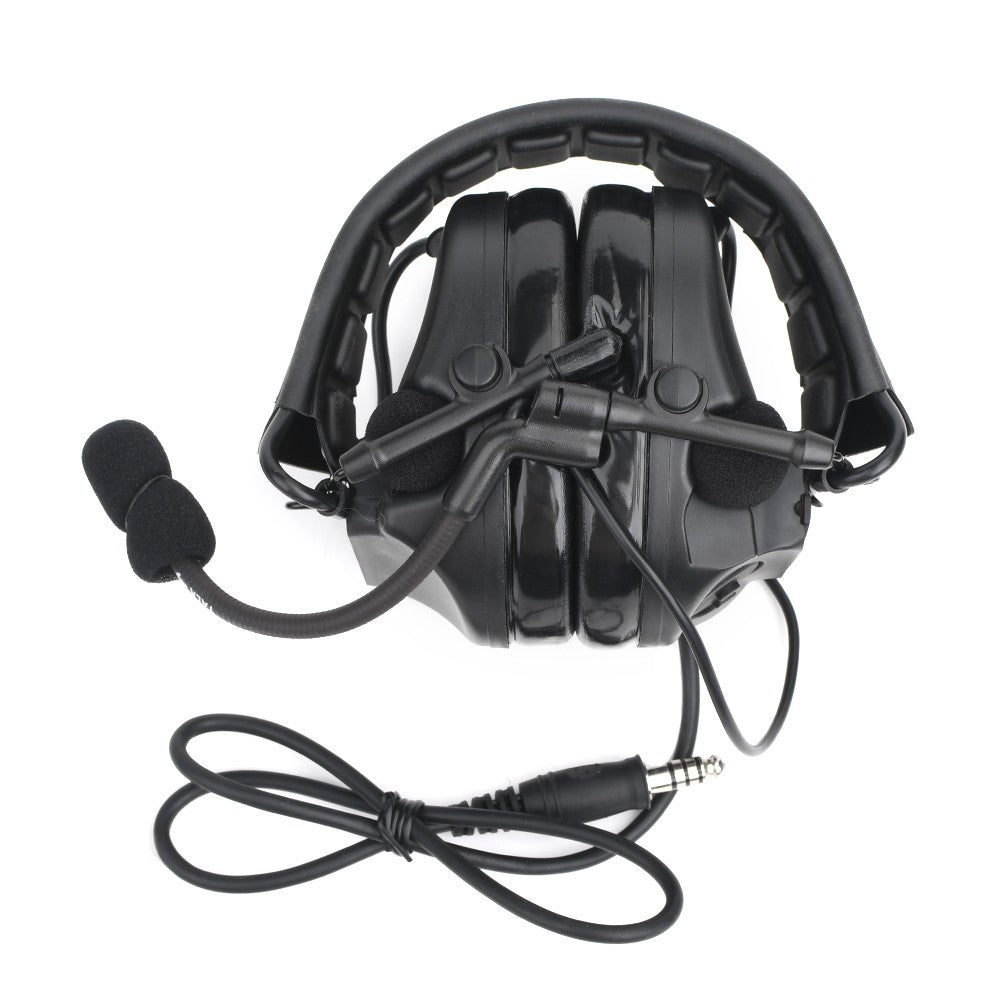 WADSN CUFFIE E MICROFONO CON RIDUZIONE ATTIVA DEL RUMORE NERO (WZ221-B)