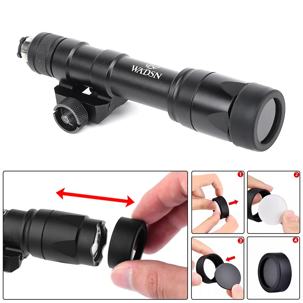 WADSN PROTEZIONE TORCIA CON LENTE 25.4mm TRASPARENTE E IR (WEX603-B)