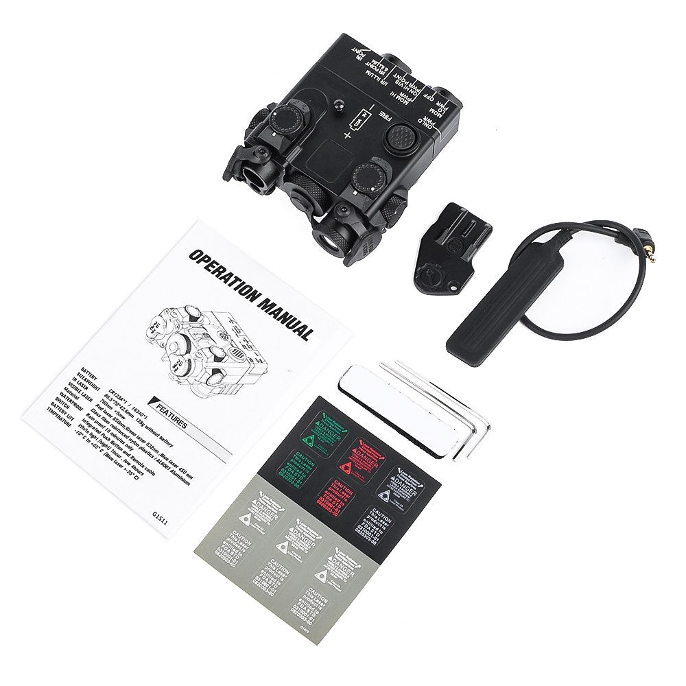 WADSN SISTEMA DI PUNTAMENTO LASER ROSSO/IR CON ILLUMINATORE VCSEL IR NERO (WD06102-B)
